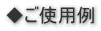 ◆ご使用例